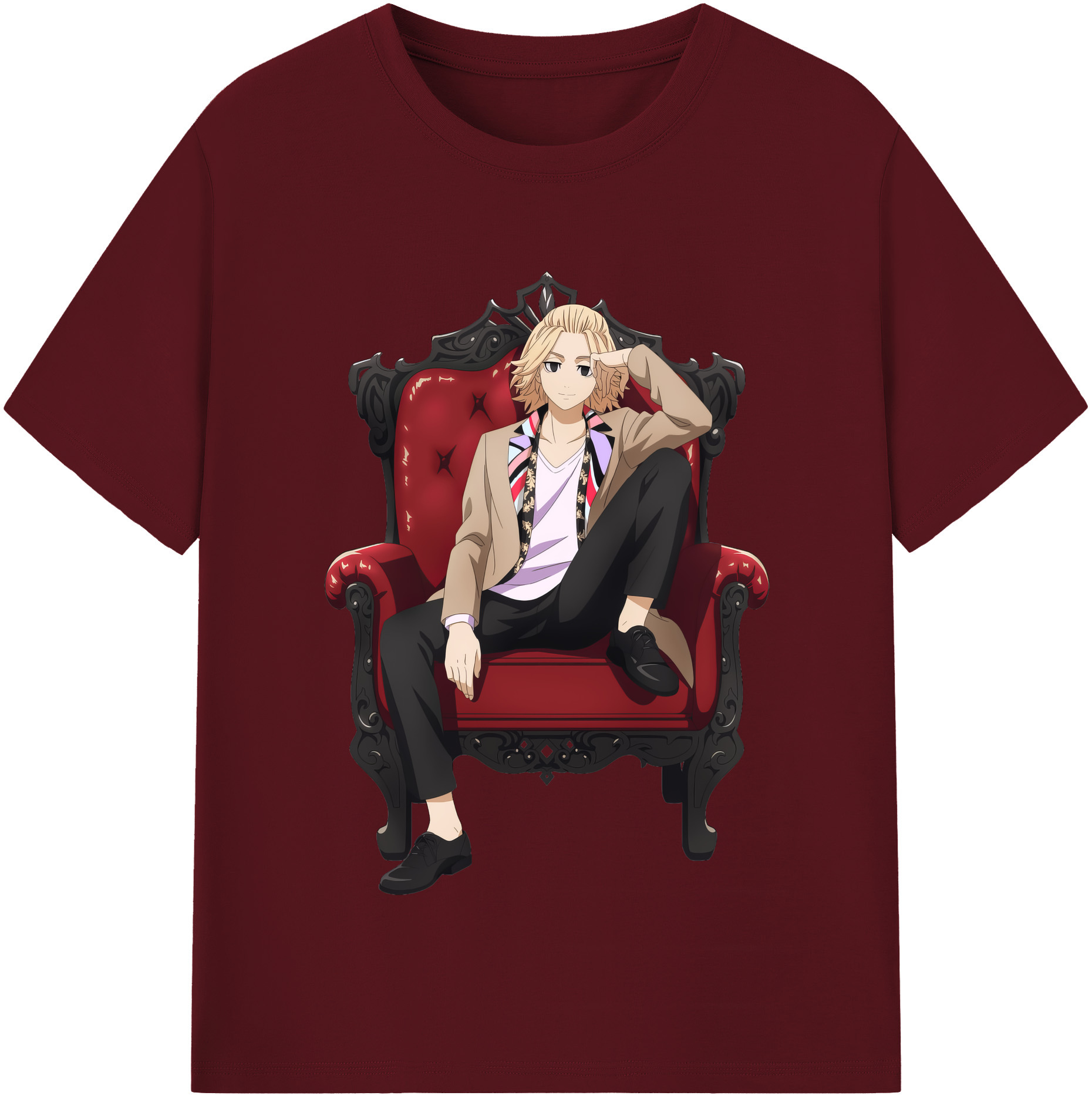（画像用） 東京リベンジャーズ Tokyo Revengers 綿100％半袖Tシャツ（フロントプリント）